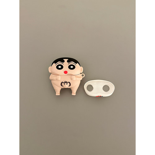 搞怪可爱可脱内裤大象小新适用苹果无线蓝牙AirPodsPro三代耳机壳AirPods4代软1/2代硅胶3代防摔套Pro2代女款