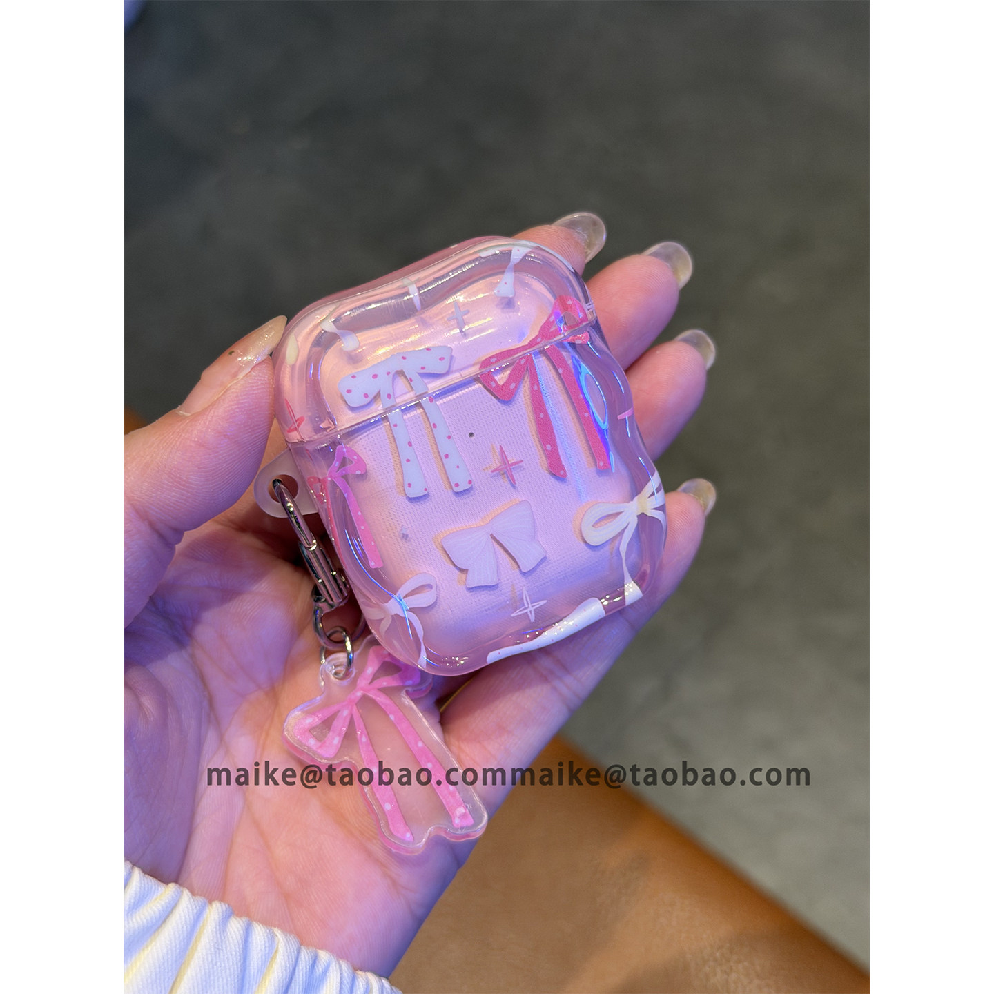 ins韩系少女心丝带蝴蝶结适用AirPods4代耳机壳苹果AirPodsPro3代无线蓝牙1/2/3代软硅胶Pro2防摔Pro三代女款,3C数码配件,耳机保护套,淘宝优惠券,粉丝福利购,淘宝优惠卷