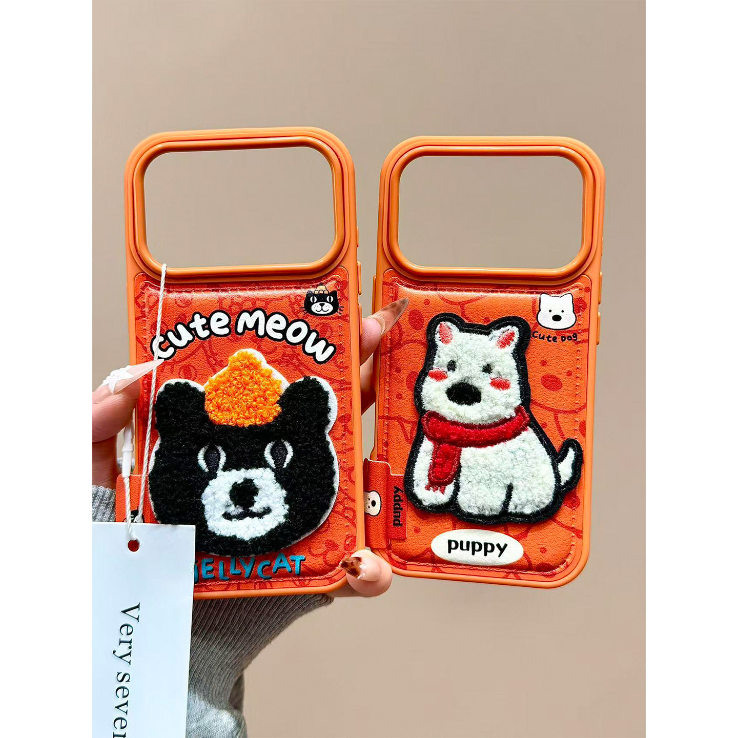 秋冬皮革刺绣可爱西高地吉利猫适用iPhone17promax手机壳软苹果17新款16pro全包14防摔15pm女款17pro超好看13,3C数码配件,手机保护套/壳,淘宝优惠券,粉丝福利购,淘宝优惠卷