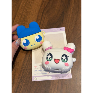 情侣可爱萌系拓麻歌子麻美吉甜心吉适用苹果无线蓝牙AirPodsPro耳机壳AirPods4代软1/2代硅胶3代防摔Pro2女款