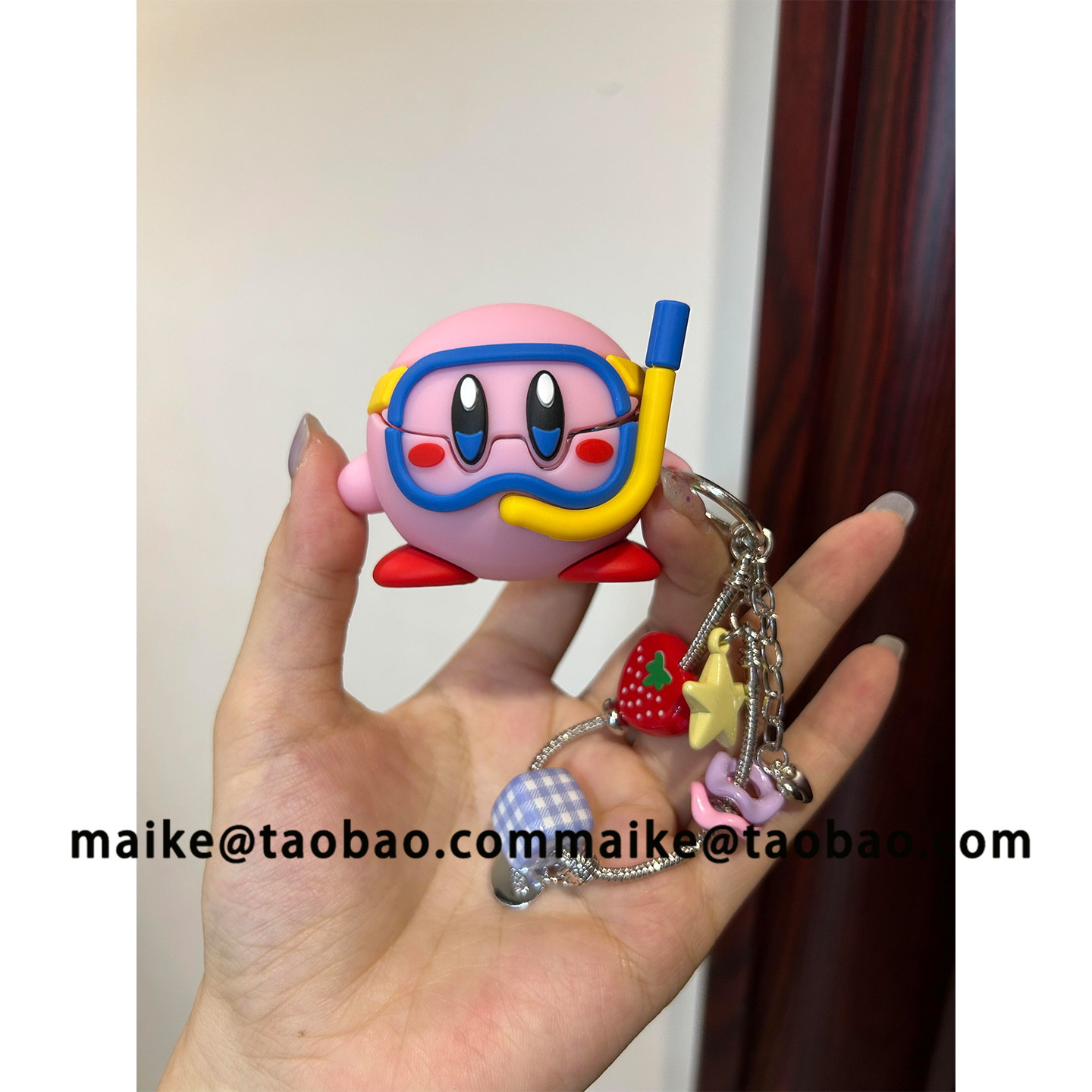 可爱搞怪潜水员星之卡比适用华为freeclip2代典藏版无线蓝牙HUAWEIfreeclip二代软硅胶耳夹2代典藏版防摔保护