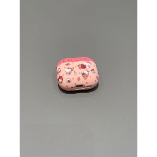 磨砂萌系可爱甜品Kitty猫适用AirPods4代耳机壳苹果Pro三代蓝牙AirPodsPro2代软1 2硅胶3代防摔pro二代保护套