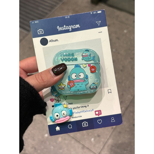 韩系卡通可爱小丑鱼汉顿适用苹果AirPods4代耳机壳AirPodsPro三代软AirPods1/2硅胶pro2代防摔3代女款4代降噪