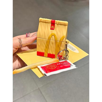 ins个性M记趣味麦门打包袋适用华为pro4蓝牙freebuds6耳机壳软freeclip二代/4/5i硅胶7i保护se3新款SE2女Pro5