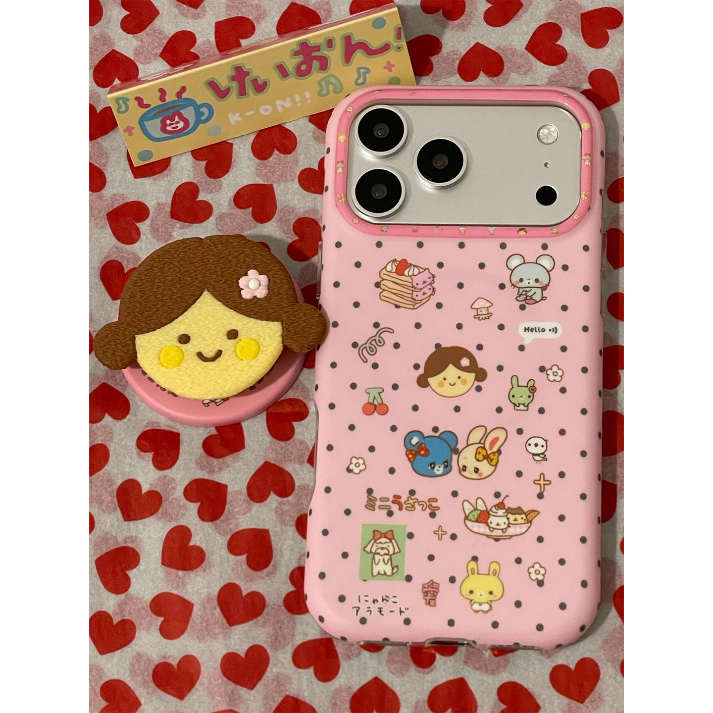 韩系波点可爱饼干女孩磁吸支架适用iPhone17promax手机壳苹果16Pro新款15全包16pm防摔17女款17Pro独特超好看
