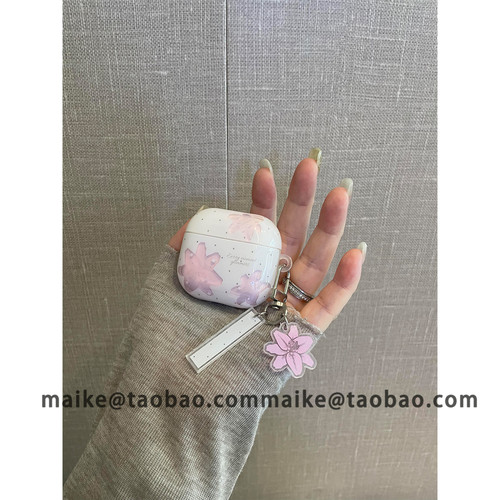 超仙韩系波点镂空粉色樱花适用AirPods4代耳机壳无线苹果AirPodsPro3代蓝牙1/2/3代软硅胶Pro2代防摔Pro三代