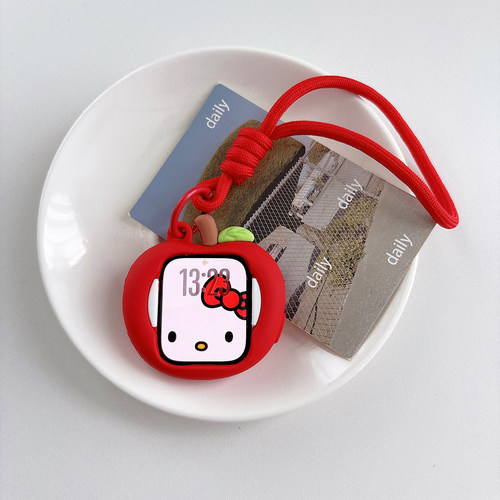 可爱猫咪适用苹果手表s11代防摔套iwatchs9876硅胶表盘s10保护壳