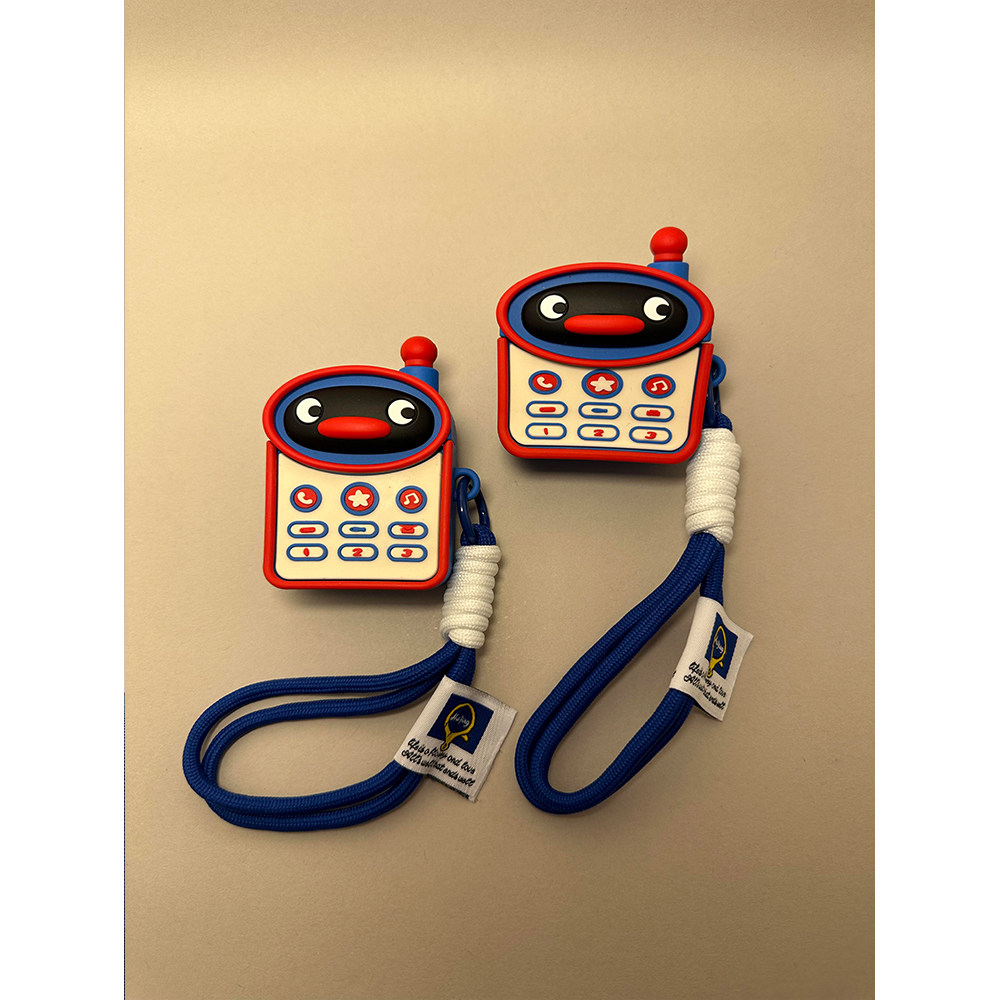 创意趣味可爱企鹅pingu小灵通适用苹果AirPods4代耳机壳AirPodsPro二代软AirPods1/2硅胶pro2代防摔套3代女款图片