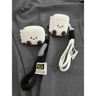 2硅胶pro2保护套3代 jellycat趣味创意可爱呆萌厕纸表情适用苹果AirPods4代耳机壳AirPodsPro三代软AirPods1