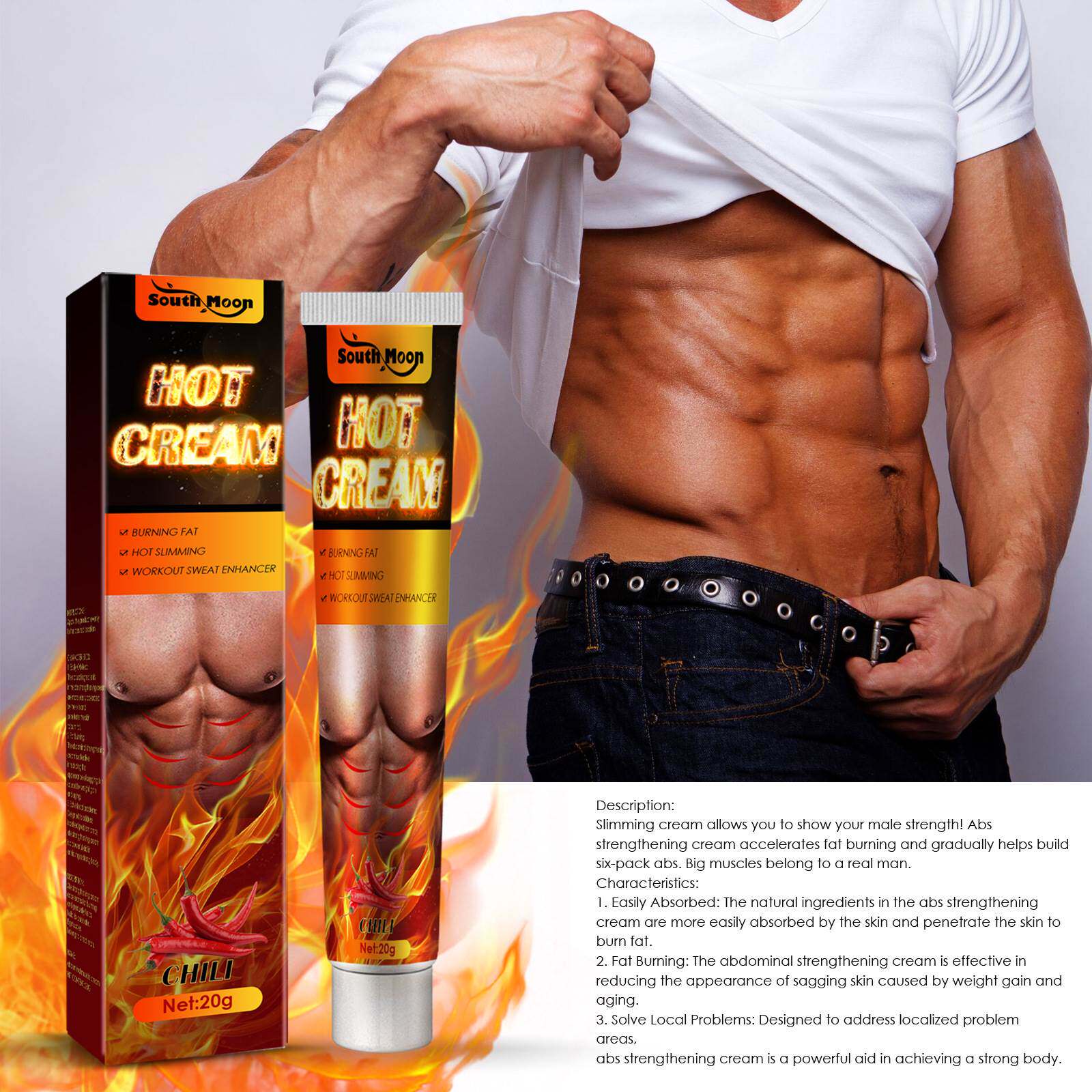 Men Abdominal Muscle Cream Body Shaping Fat Burner Slimming