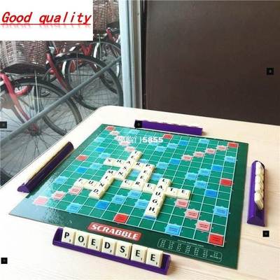 1 set scrabble tiles board game letter puzzle s dinner pa