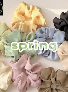 3/5/Pcs Silk Scrunchies Print Leopard Scrunchie Set Elastic