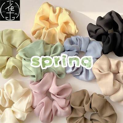 3/5/Pcs Silk Scrunchies Print Leopard Scrunchie Set Elastic