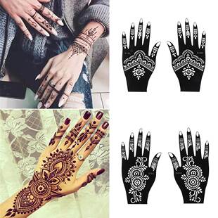 Fashion Henna Tattoo Stencil Temporary Hand Tattoos DIY Body