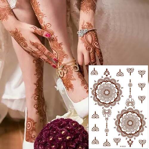 Temporary Tattoo Stickers Lace Pattern Fake Tattoos Sexy