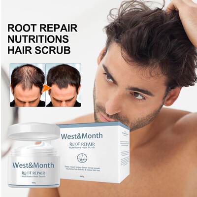 Nourishing hair care scrub for repairing damaged hair and no