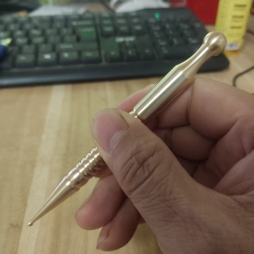 点穴棒纯黄铜圆润按摩点穴按穴