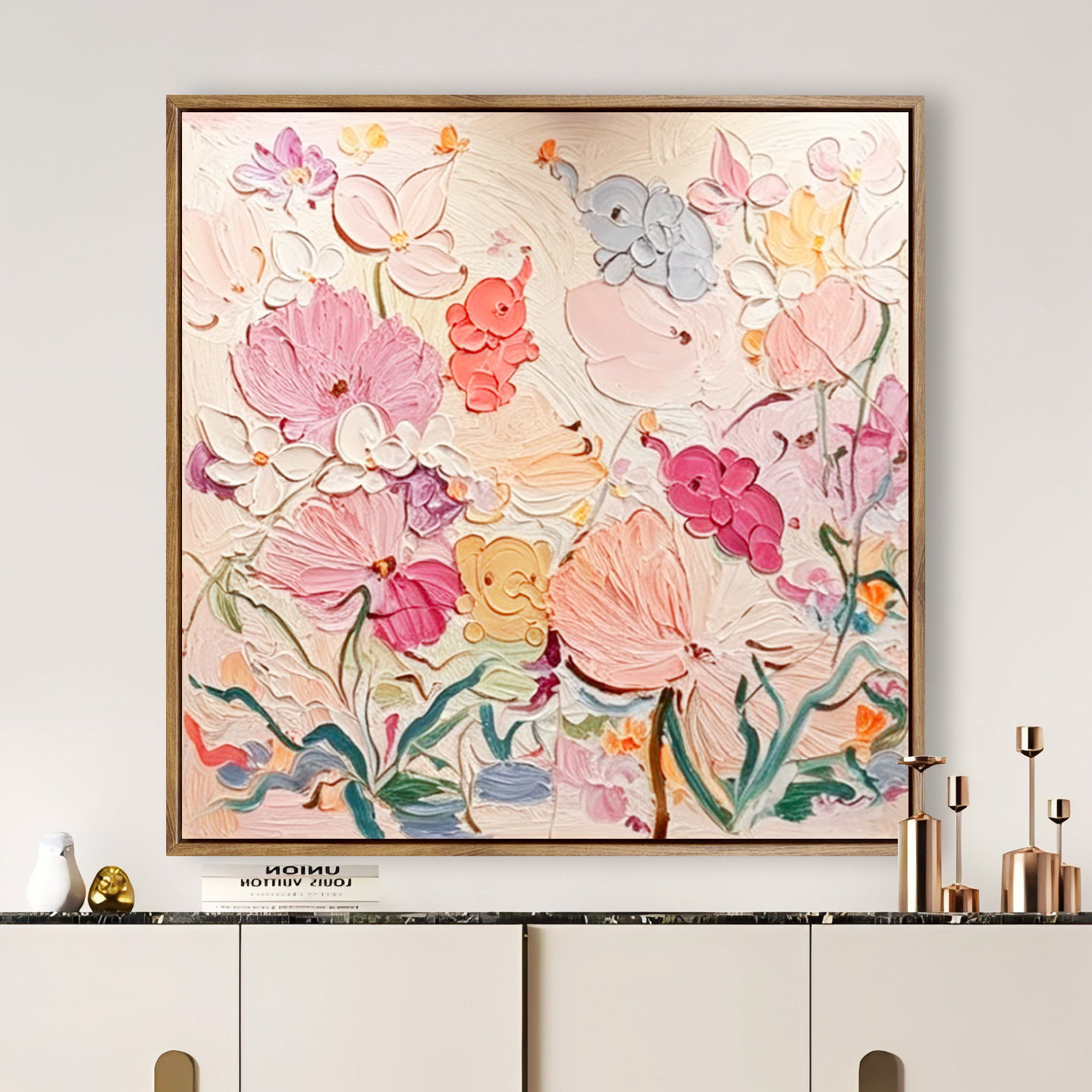 植物花卉数字油画diy涂色零基础手工绘画填色油彩画来图可定制