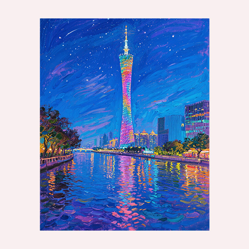 数字油画可定制画画填色DIY