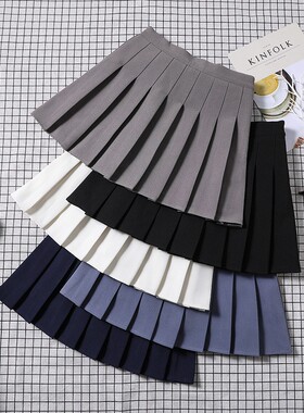 Women High Waist Pleated Skirt School Mini Skirts for Girls