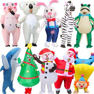 Funny Joker Christmas Inflatable Suit Inflatable Doll Suit
