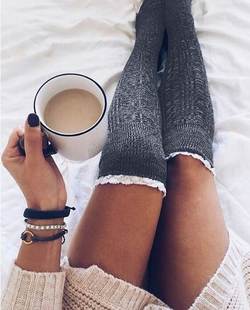 Knee Socks winter stockings чулки 冬季 过膝袜长筒袜