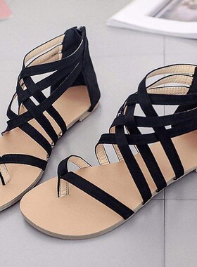 summer sandals ladies roman gladiator shoes high heel 女凉鞋