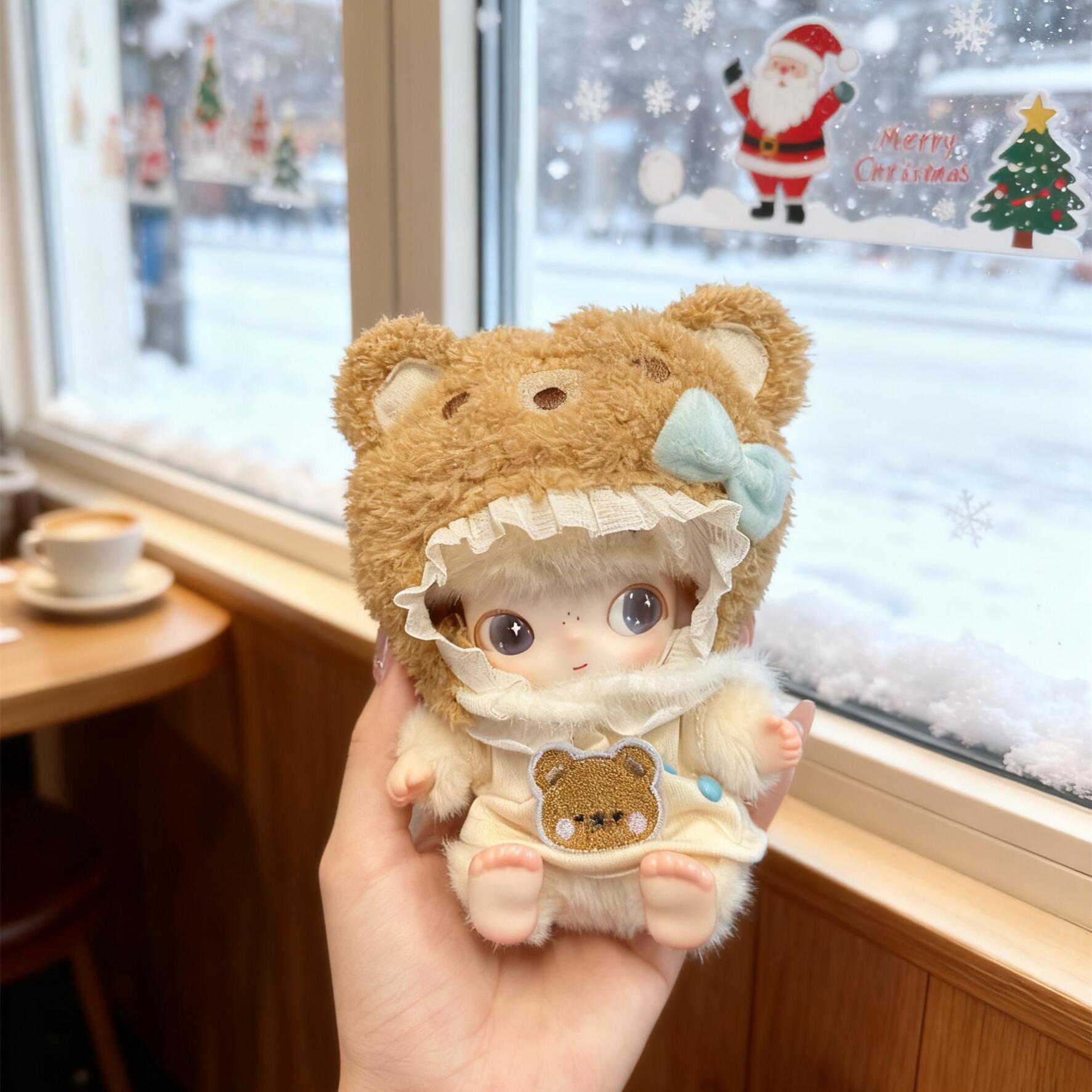 DIMOO娃衣DIMOO新品新生日记娃衣潮玩搪胶公仔衣服替换装呼噜小熊