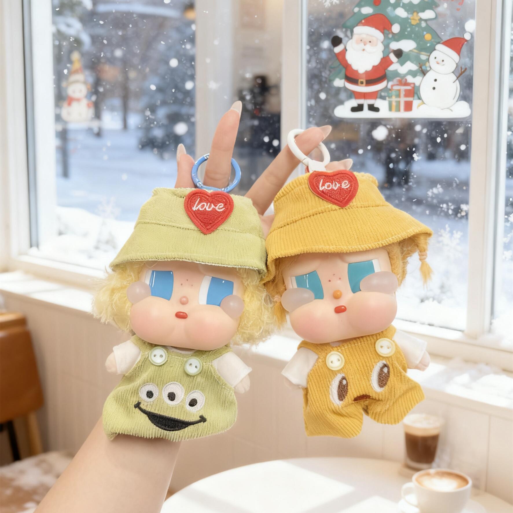 哭娃vacation衣服crybaby搪胶公仔新品海边度假系列娃衣黄油小熊