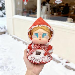 哭娃vacation衣服crybaby搪胶公仔新品海边度假系列娃衣小红帽