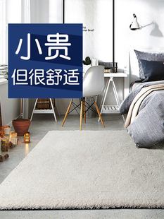 灰色加厚地毯卧室客厅茶几垫书房阳台定制纯色床前边全铺家用房间