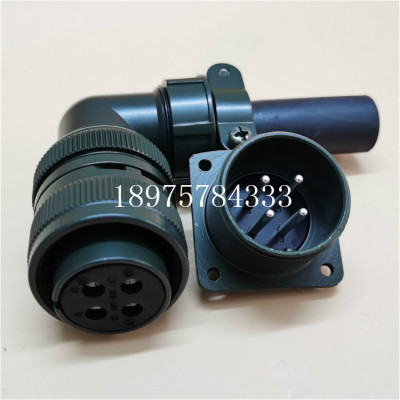 MIL-5015系列军规插头 军规连接器MS3108B20-4S MS3106A20-4S 4芯