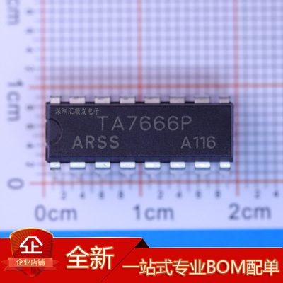 TA7666P TA7668BP LED电平指示电路 DIP-16 双声道前置放大电路