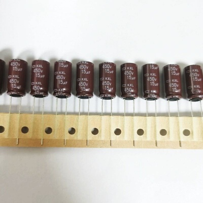 450V15UF 10X20 日本黑金刚KXL 高频长寿命原装电解电容 15UF450V