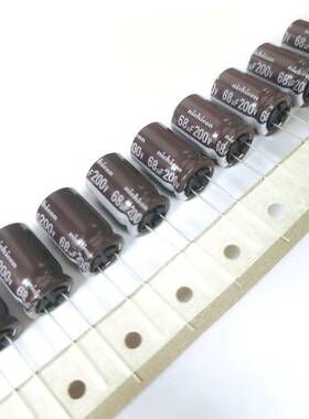 200V68UF 12.5X20 日本尼吉康CY 高频低阻 原装电解电容 68UF200V