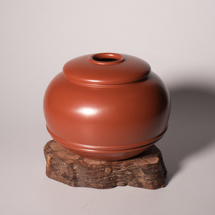 龙圣华苑江苏宜兴龙德堂范泽锋监制汤宣武手工原矿朱泥茶叶罐