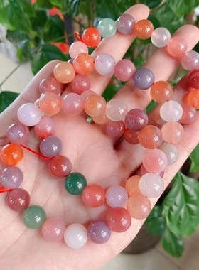 天然盐源玛瑙单圈手链  夏季百搭款 全新 气质 民族风