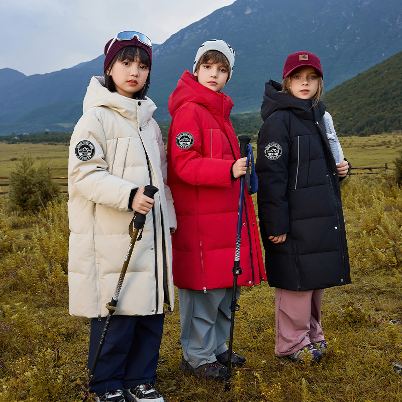 女童羽绒服男童中长款反季外套