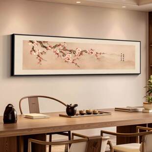 宋式美学挂画客厅沙发背景墙装饰画书房茶室禅意壁画主卧床头挂画