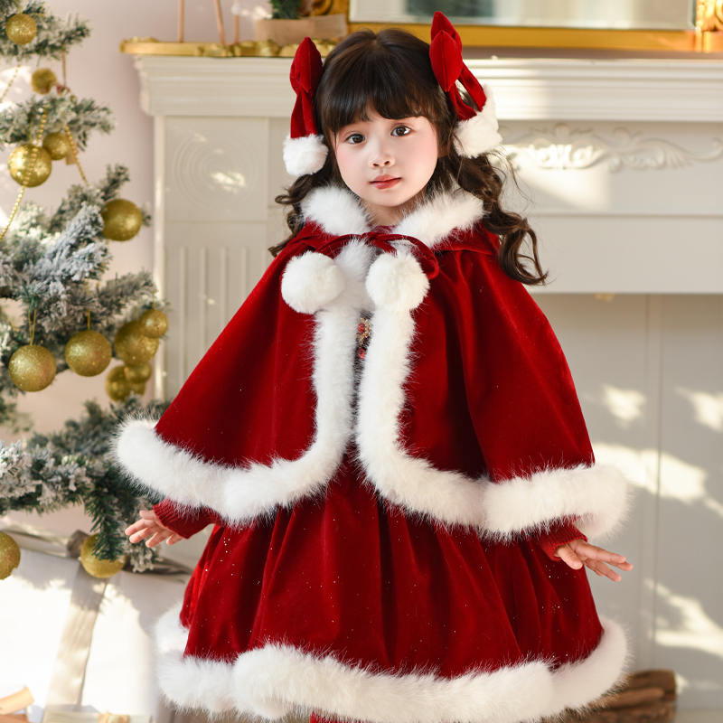 女童洛丽塔公主裙圣诞节连衣裙潮