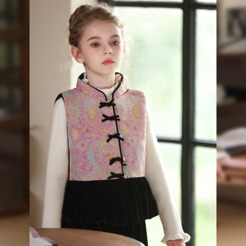 女童新中式国风套装三件套