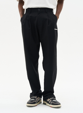 harsh and cruel 基础廓形脚口拉链休闲宽松百搭西裤