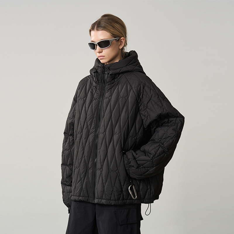 HACR黄朔同款登山扣连帽棉服