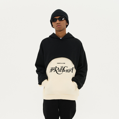 harshandcruel拼接解构卫衣