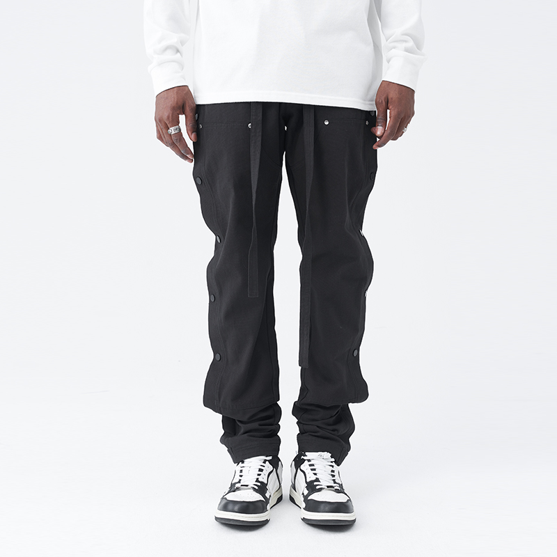 HACR脚口拉链飘带长裤