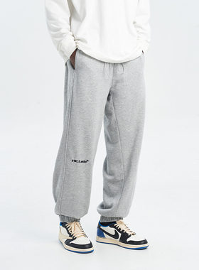 harsh and cruel 街头基础简约休闲宽松脚口拉链卫裤