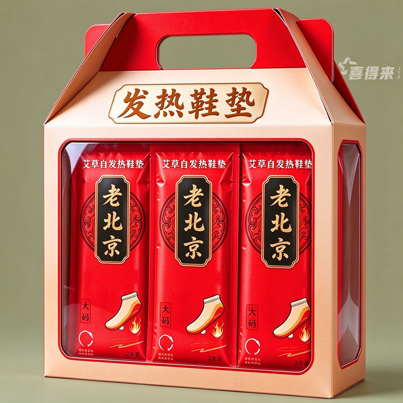 艾草自发热鞋垫加热鞋垫发热鞋垫暖足贴自发热24小时脚冷暖脚神器