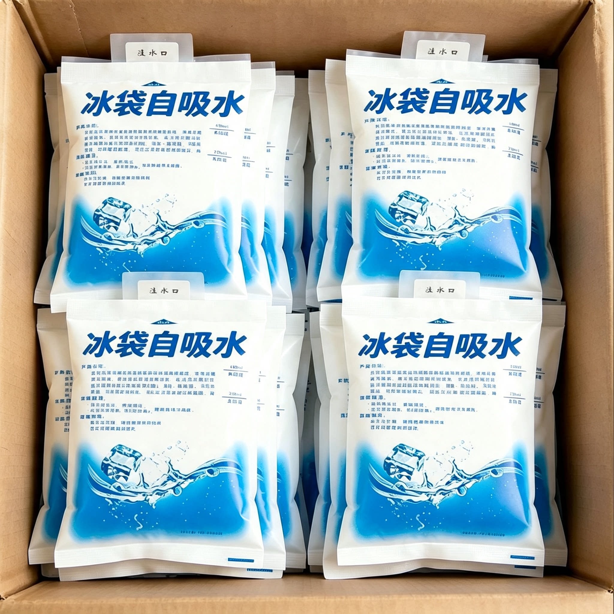 食品级自吸水冰袋冷冻保鲜快递
