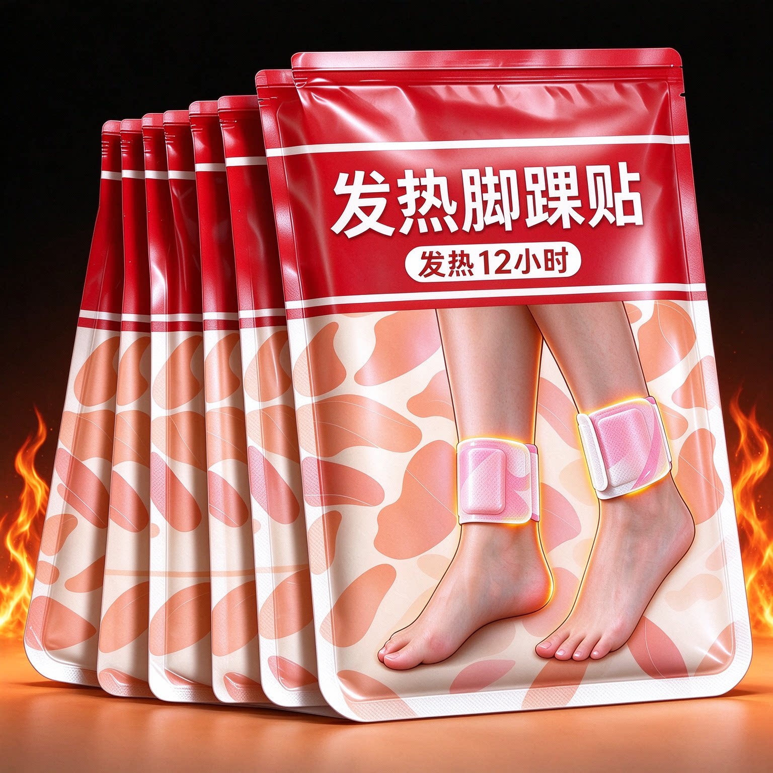 蒸汽热敷脚踝贴艾草温养三阴脚贴自发热艾灸穴位贴脚踝保暖暖足贴