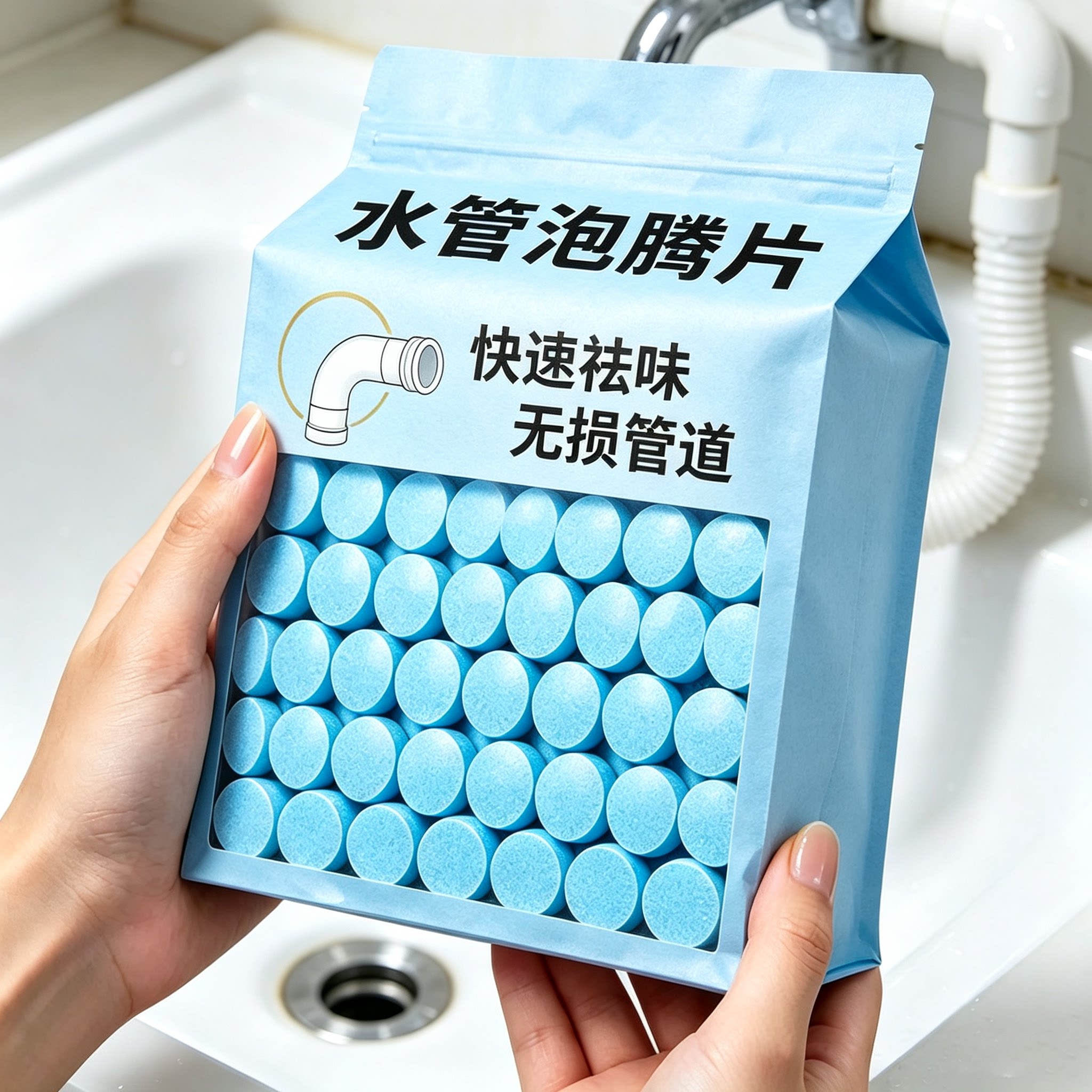 下水道小飞虫疏通泡腾片防霉防蛀